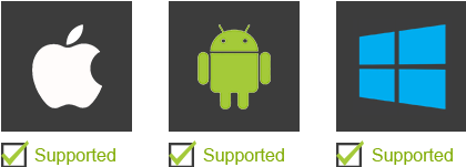 Supported various OS Android, Mac, Win7/8
